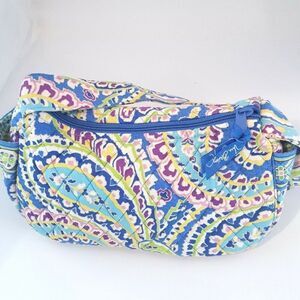 Vera Bradley Capri Maggie Pocketbook Blue Shoulder Bag Purse Paisley